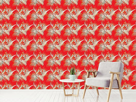 patterned-wallpaper-fire-lily