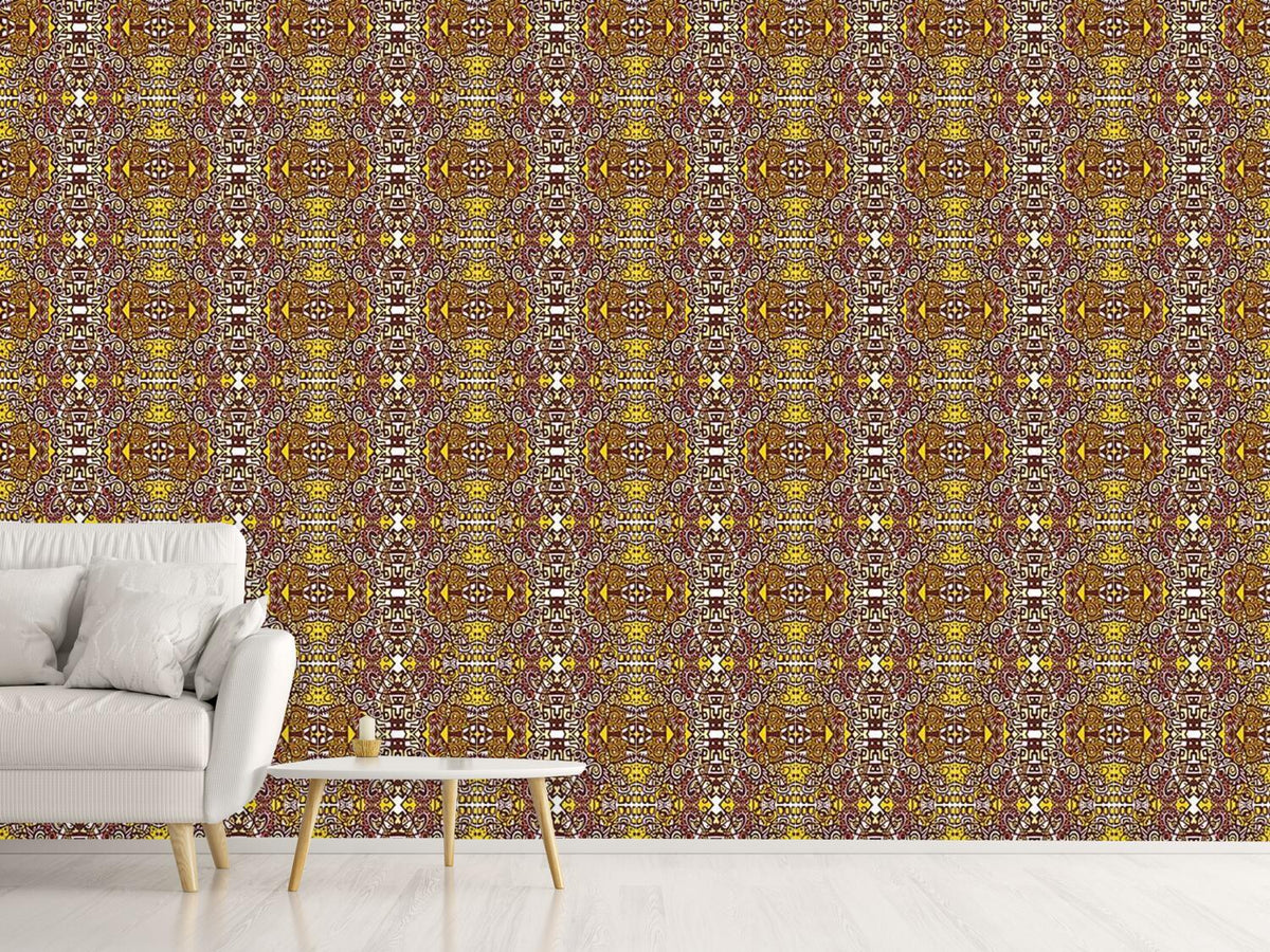 patterned-wallpaper-in-the-aztec-temple