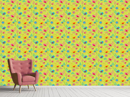 patterned-wallpaper-colorful-birdsong