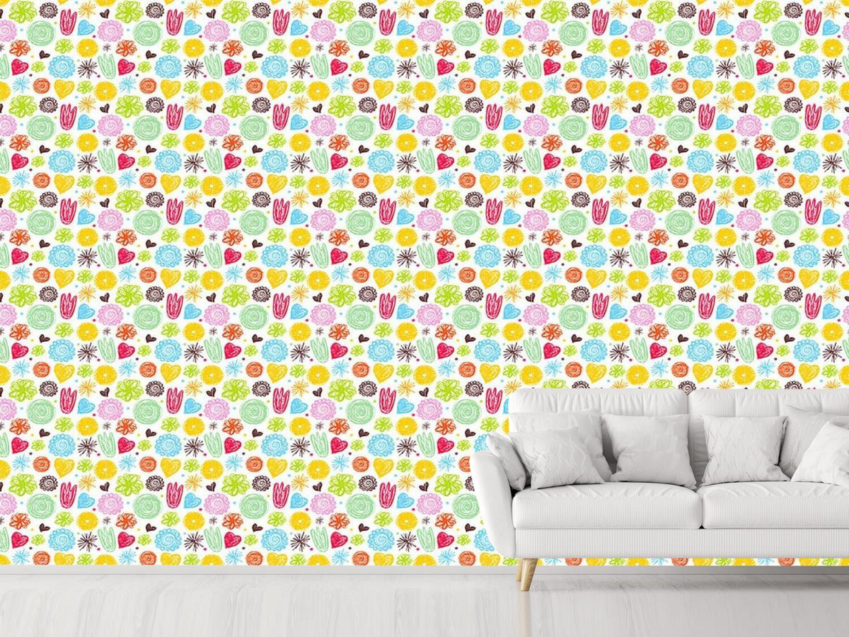 patterned-wallpaper-when-girls-draw