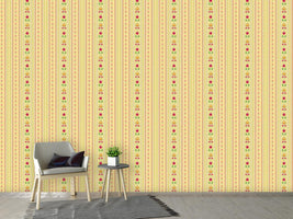 patterned-wallpaper-florets-and-tulips