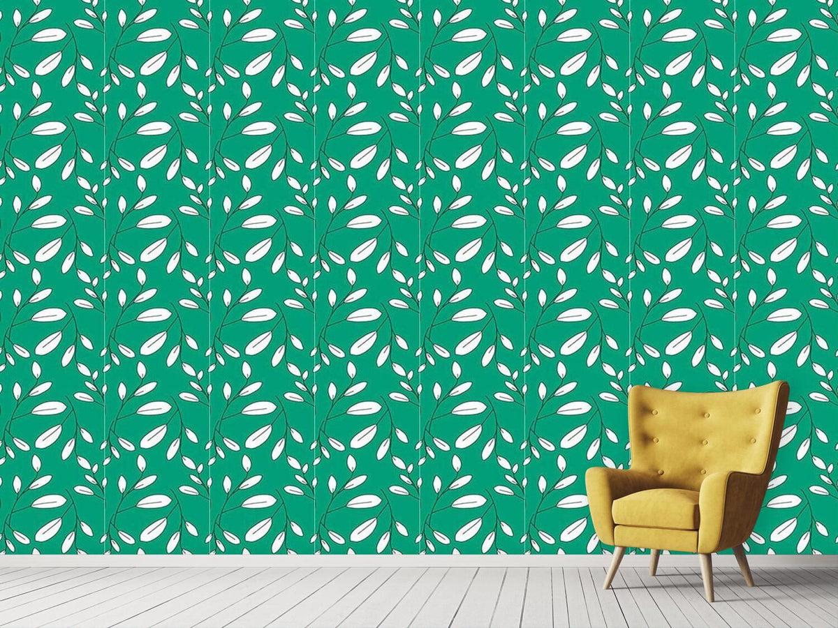 patterned-wallpaper-white-leaves