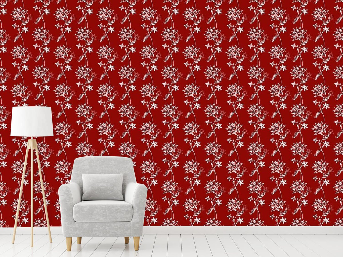 patterned-wallpaper-folklore-flowers