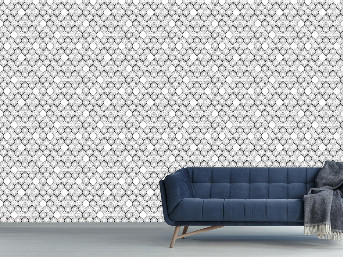 patterned-wallpaper-african-filaments-black-and-white