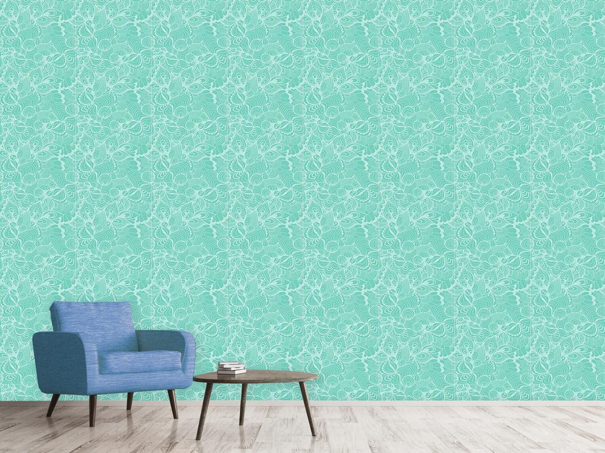 patterned-wallpaper-aqua-floral