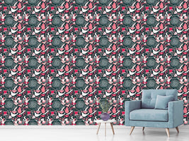 patterned-wallpaper-russian-tea-party-at-night