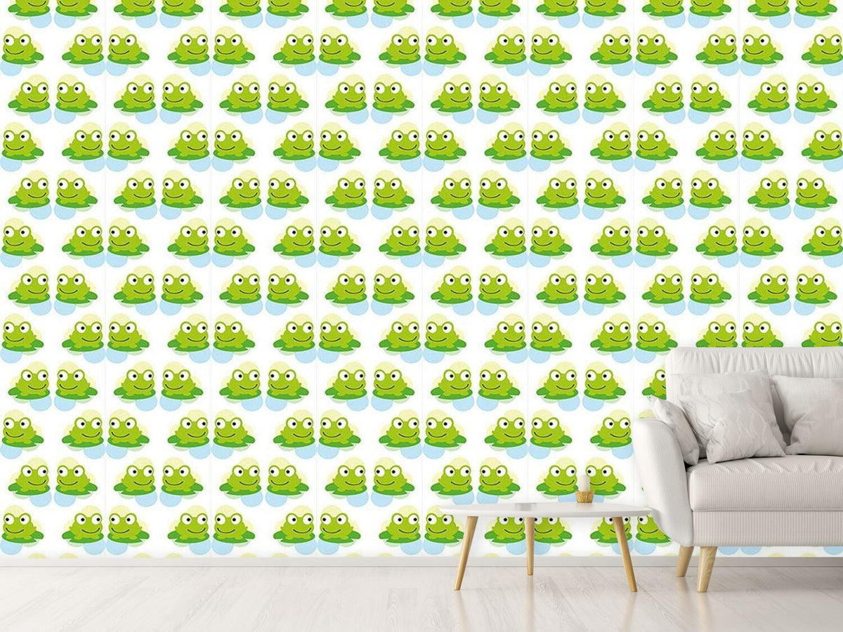 patterned-wallpaper-twin-frogs