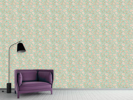 patterned-wallpaper-leafage-mint