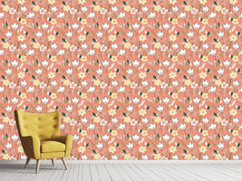 patterned-wallpaper-meadow-in-apricot