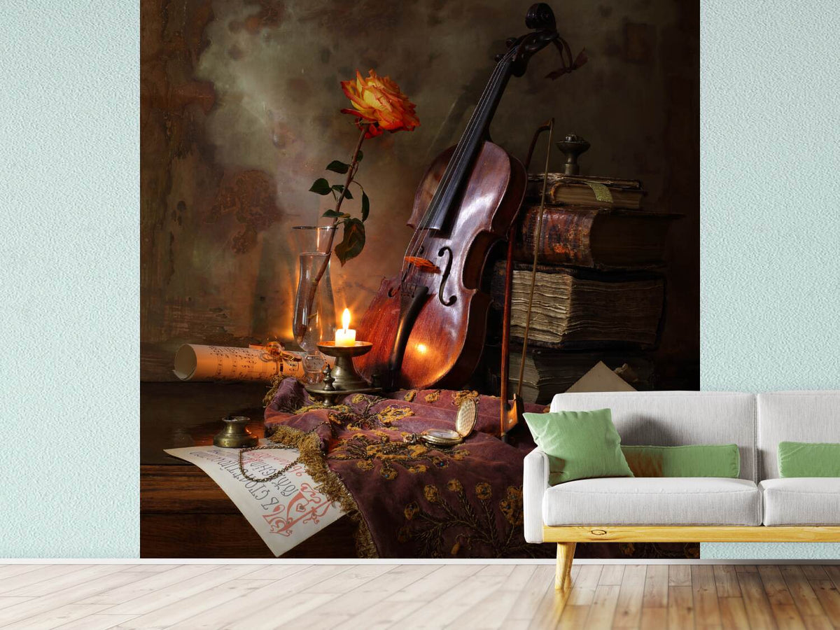 photo-wallpaper-still-life-with-violin-and-rose