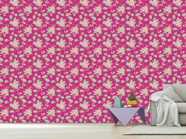 patterned-wallpaper-bouquetpink