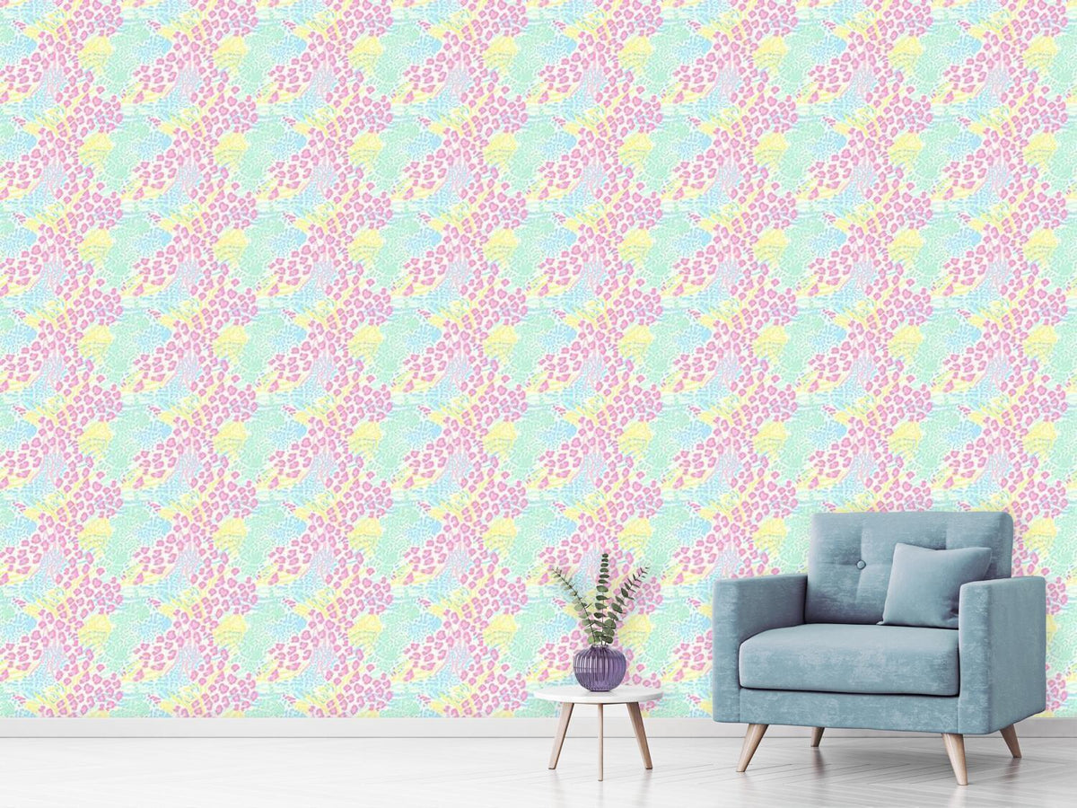 patterned-wallpaper-cat-meets-zebra