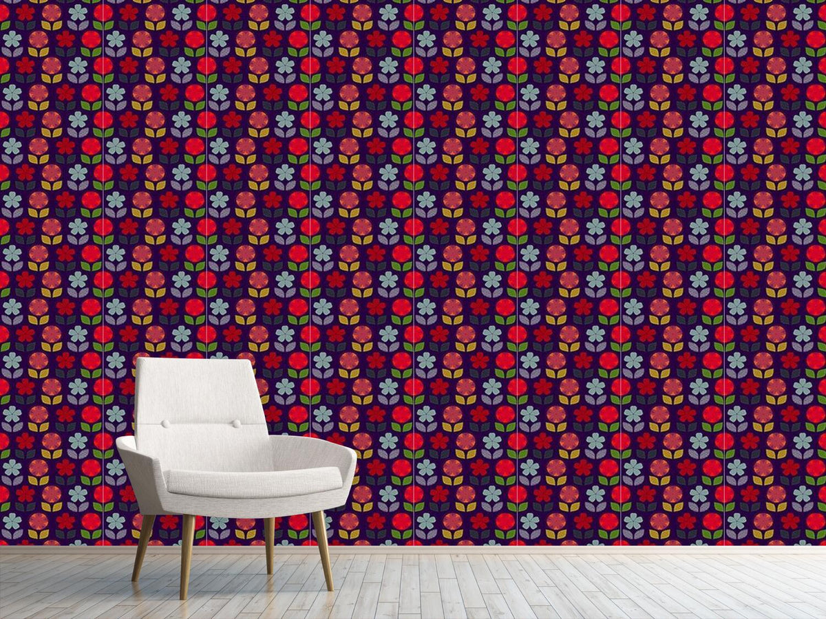 patterned-wallpaper-funny-retro-garden