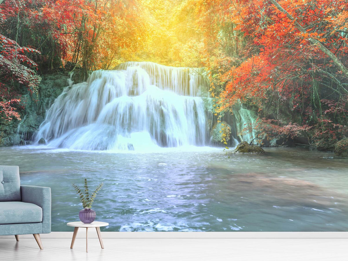 photo-wallpaper-waterfall-in-light