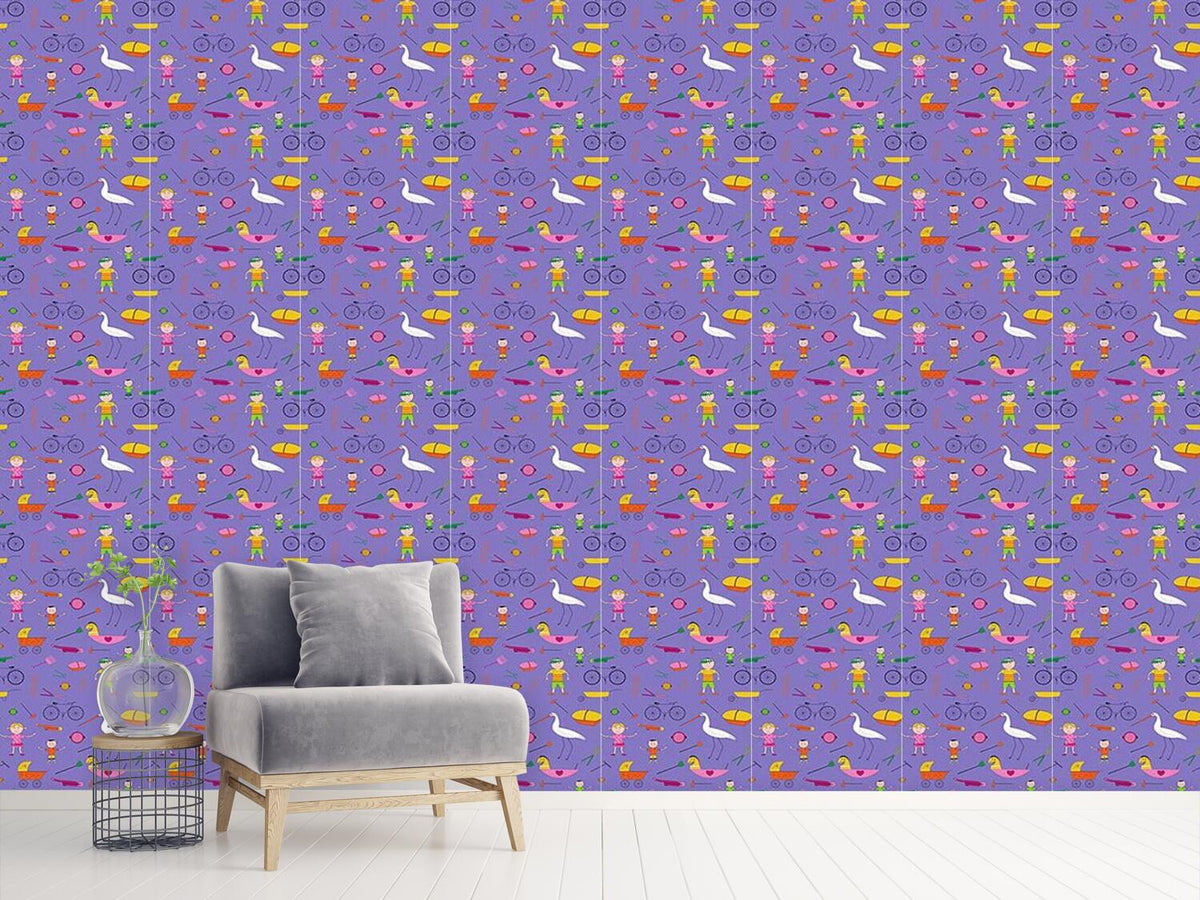 patterned-wallpaper-hustle-and-bustle-of-children