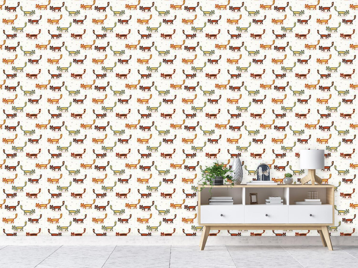 patterned-wallpaper-pussycats