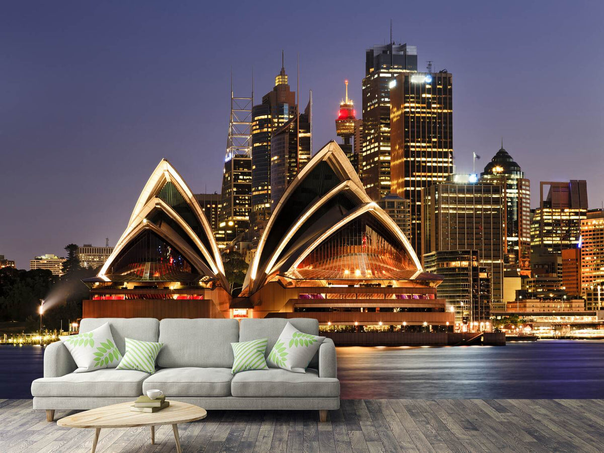 photo-wallpaper-skyline-with-the-boat-in-front-of-sydney