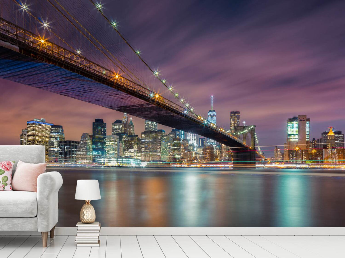 photo-wallpaper-brooklyn-bridge-at-night-ii