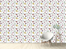 patterned-wallpaper-tea-time-with-friends