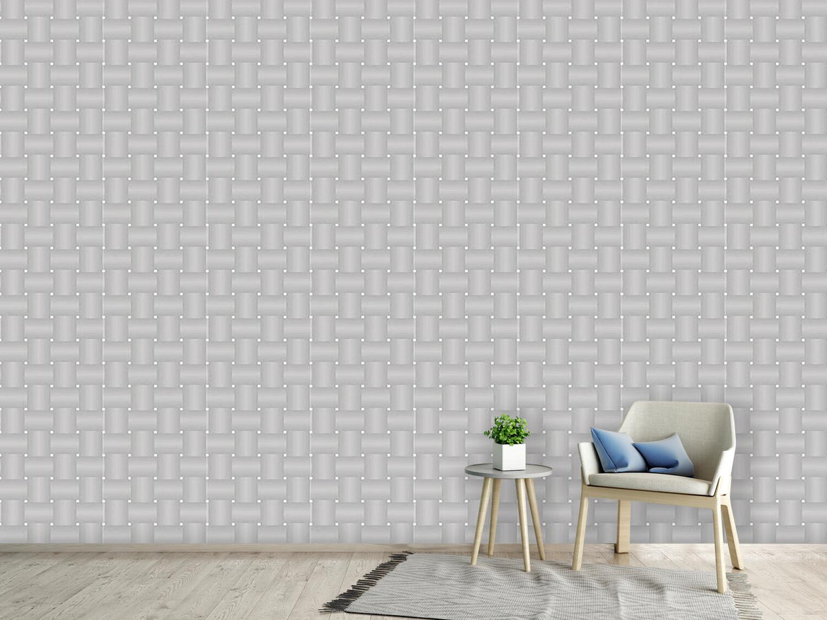 patterned-wallpaper-intertwined-silver