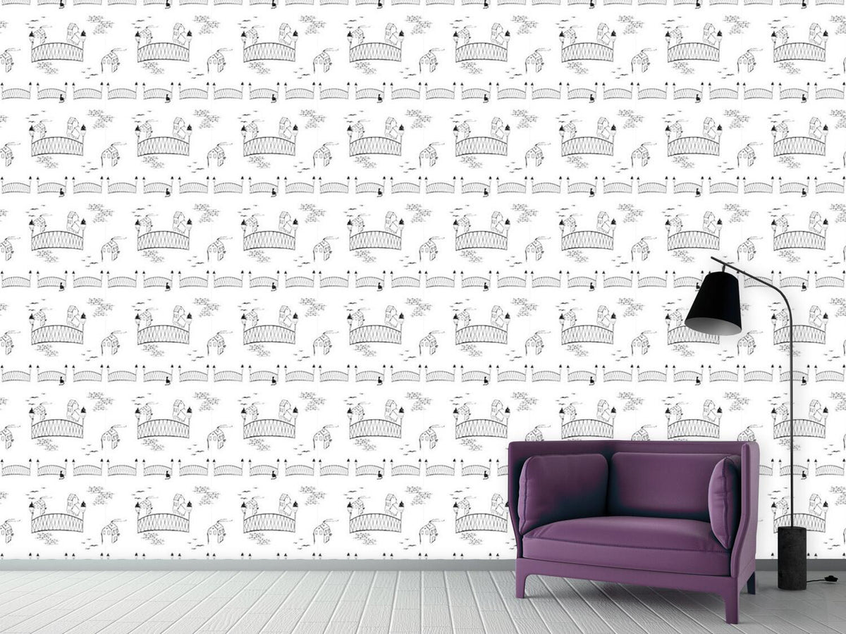 patterned-wallpaper-kitten-bridge-white